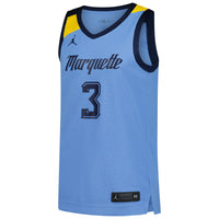 #3 Marquette Golden Eagles Replica Basketball Jersey - Blue
