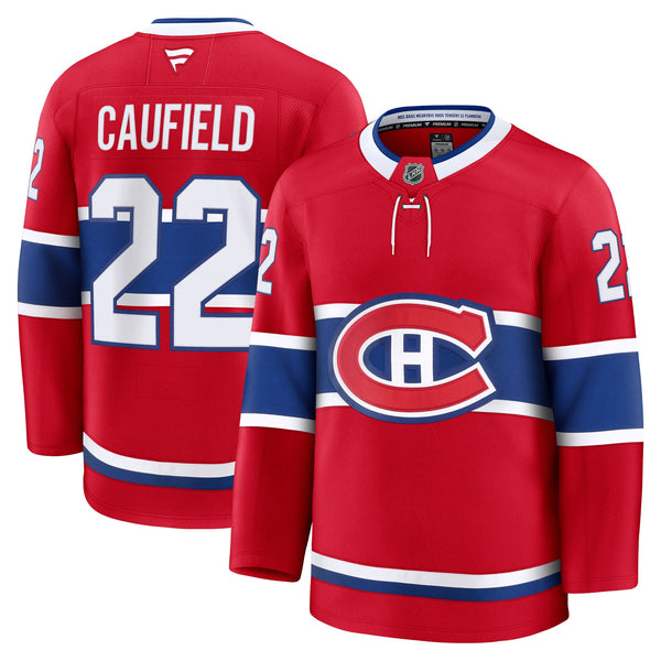 Montreal Canadiens Cole Caufield Red Home Premium Jersey