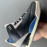 Low Top Sneakers, Blue Black Red Gray Colorway, Lace Up Design, Casual Gift for Sneaker Fans