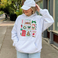 Book Stack Holiday Hoodie, Teacher Christmas Hoodie, Adorable Santa Teacher Sweatshirt, School Educator Christmas Hoodie, Merry Teacher Present