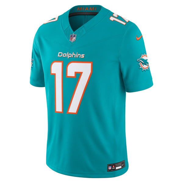 Miami Dolphins Jaylen Waddle Aqua Team Stitched Limited Jersey