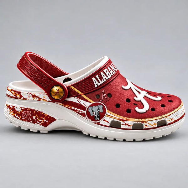 Crimson Standard - ALA Roll Tide Script Clogs - main