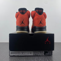 Sneakers, Orange Black Colorway, Lace Up Design, Casual Gift for Sneaker Fans