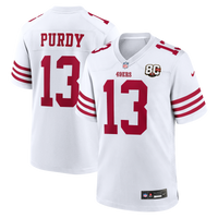 San Francisco 49ers Brock Purdy White 80th Anniversary Game Jersey