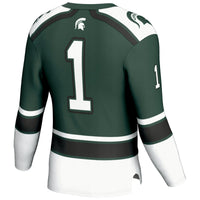#1 Michigan State Spartans Hockey Jersey - Green