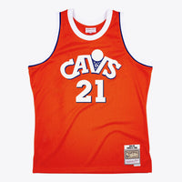 Cleveland Cavaliers World B. Free 1984 Dark Authentic Jersey - Orange