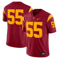 #55 USC Trojans Home Game Jersey - Cardinal