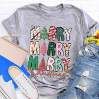 Festive Christmas Holiday Educator Shirt, Merry and Bright Teacher T-Shirt, Adorable Winter Classroom Tee, Teacher Holiday Present, Xmas Apparel