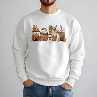 Gingerbread Latte Holiday Sweater, Christmas Coffee Sweatshirt, Comfy Coffee Crewneck, Winter Coffee Lover Graphic Sweatshirt, Holiday Present