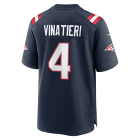 New England Patriots Adam Vinatieri Navy Team Retired Game Jersey