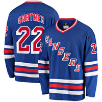 New York Rangers Mike Gartner Blue Premier Breakaway Retired Player Jersey