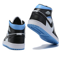 Sneakers, Blue White Black Colorway, Lace Up Design, Casual Gift for Sneaker Fans