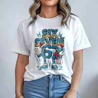 Humorous Gaming Character Holiday T-Shirt, Number 67 Christmas T-Shirt, Retro Gamer Meme Graphic T-Shirt, Xmas Video Game Tee, Present for Gamers