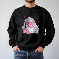 Bubblegum Christmas Sweatshirt, Retro Disco Santa Sweatshirt, Festive Disco Holiday Crewneck, Vintage Xmas Pullover, Disco Santa Sweatshirt