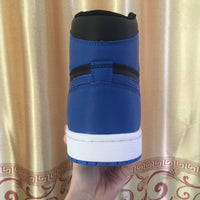 Sneakers, Royal Blue Black Colorway, Lace Up Design, Casual Gift for Sneaker Fans