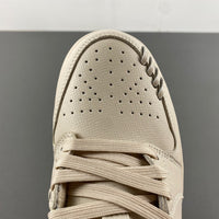 Low Top Sneakers, Off White Gold Colorway, Lace Up Design, Casual Gift for Sneaker Fans