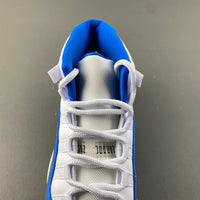 Low Top Sneakers, Blue White Colorway, Lace Up Design, Casual Gift for Sneaker Fans