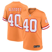 Tampa Bay Buccaneers Mike Alstott Orange Throwback Game Jersey