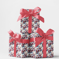 Festive Holiday Wrapping Paper, Christmas Wrapping Paper Roll, Winter Gift Wrap Roll, Seasonal Present Paper, Holiday Party Present Packaging