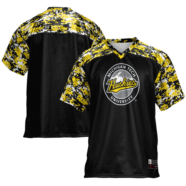 Michigan Tech Huskies Football Jersey - Black