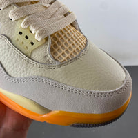 Low Top Sneakers, Yellow Gray Orange Colorway, Lace Up Design, Casual Gift for Sneaker Fans