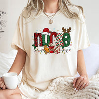 Festive Gingerbread Nurse Shirt, Christmas Nurse T-Shirt, Holiday Nursing Student Graphic Tee, Adorable RN Xmas Shirt, Healthcare Worker Present