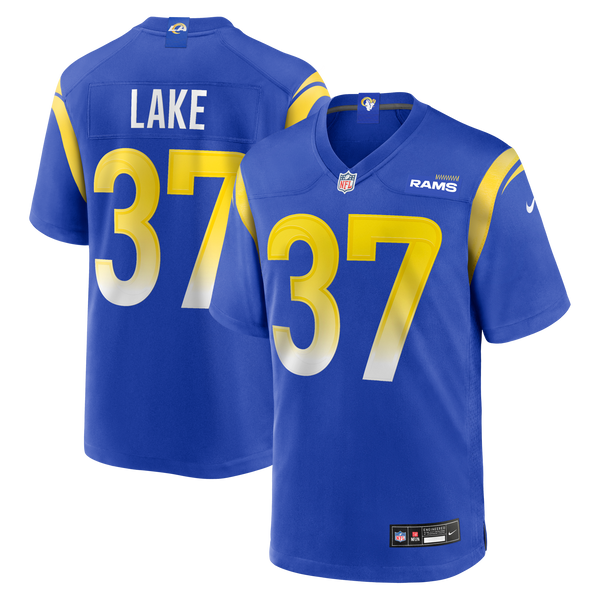 Los Angeles Rams Quentin Lake Royal Game Player Jersey