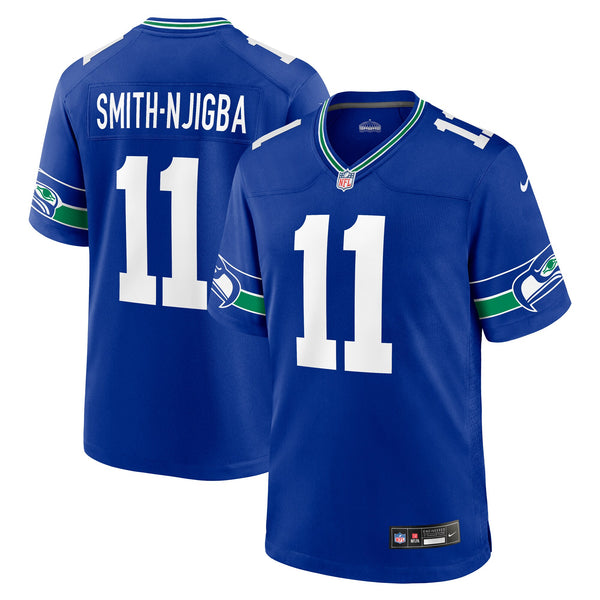 Seattle Seahawks Jaxon Smith-Njigba Royal Throwback Player Game Jersey