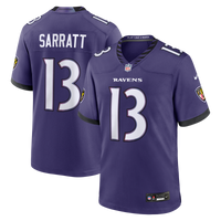 Baltimore Ravens Elijah Sarratt Purple Team Game Jersey