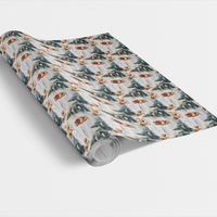 Winter Wonderland Dog Gift Wrap, Golden Retriever Christmas Wrapping Paper, Festive Puppy Holiday Paper, Adorable Winter Dog Wrapping Paper Roll