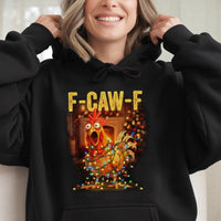 Holiday Chicken Hoodie Pullover, Chicken Christmas Hoodie, Festive Chicken Lover Hoodie, Humorous Farm Animal Xmas Sweatshirt, Farmer Present