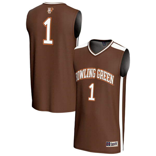 #1 Bowling Green St. Falcons Lightweight Basketball Fashion Jersey - Brown