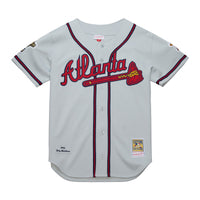 Atlanta Braves Greg Maddux Gray 1995 Throwback Authentic Jersey
