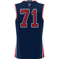 #71 Liberty Flames Lightweight Basketball Jersey - Navy