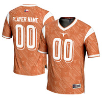 Texas Longhorns Highlight Print NIL Pick-A-Player Football Jersey - Texas Orange