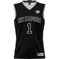 #1 New Hampshire Wildcats Lightweight Basketball Jersey - Black
