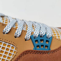 Sneakers, Brown Blue Colorway, Lace Up Design, Casual Gift for Sneaker Fans