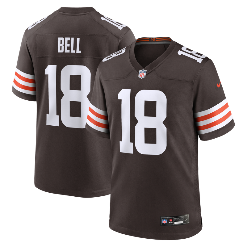Cleveland Browns David Bell Brown Game Jersey