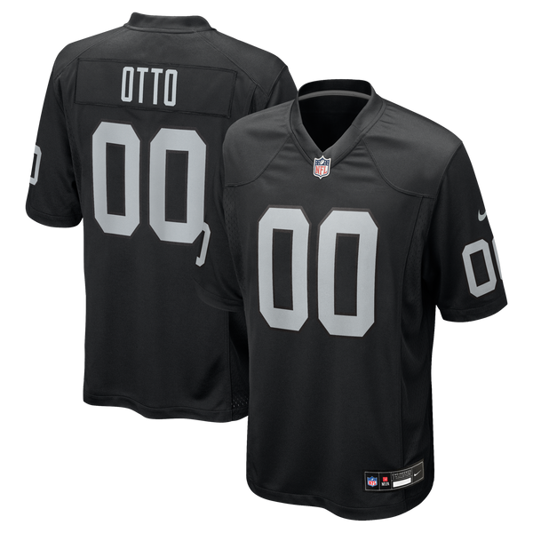 Las Vegas Raiders Jim Otto Black Game Retired Player Jersey