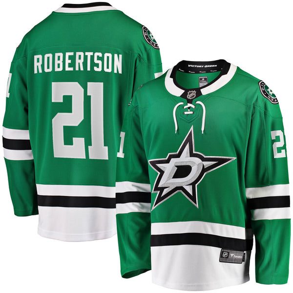Dallas Stars Jason Robertson Kelly Green Home Breakaway Replica Jersey