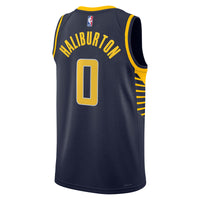 Indiana Pacers Icon Edition Swingman Jersey - Navy - Tyrese Haliburton