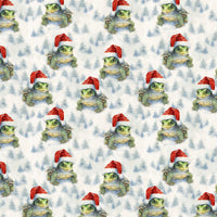 Adorable Turtle Gift Wrap Roll, Santa Hat Turtle Christmas Wrapping Paper, Holiday Present Paper, Animal Lover Xmas Wrapping Paper Roll