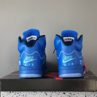 High Top Sneakers, Blue Colorway, Lace Up Design, Casual Gift for Sneaker Fans