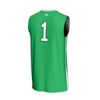 #1 North Dakota Lightweight Basketball Fashion Jersey - Kelly Green