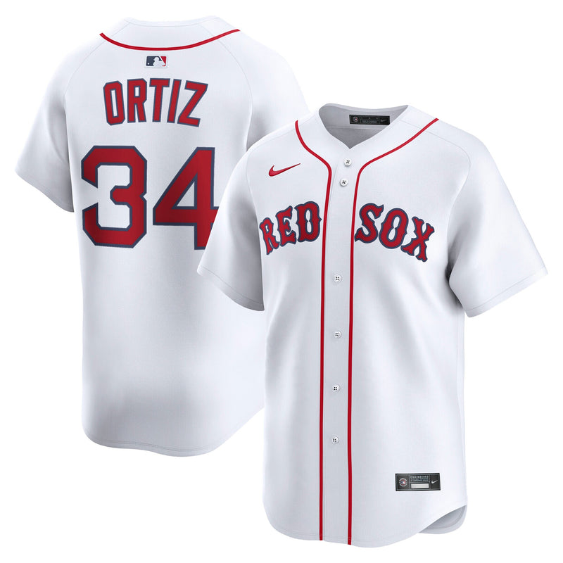 Boston Red Sox David Ortiz White Home Limited Jersey