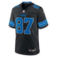 Detroit Lions Sam LaPorta Black 2nd Alternate Game Jersey