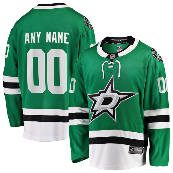 Dallas Stars Green Home Breakaway Custom Jersey