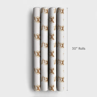 Banjo Santa Christmas Gift Wrap Paper, Cowboy Santa Wrapping Paper, Western Holiday Wrapping Paper, Rustic Country Xmas Gift Wrap Roll