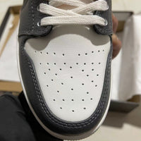 Low Top Sneakers, White Gray Colorway, Lace Up Design, Casual Gift for Sneaker Fans