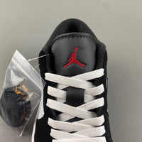 Low Top Sneakers, White Black Colorway, Lace Up Design, Casual Gift for Sneaker Fans